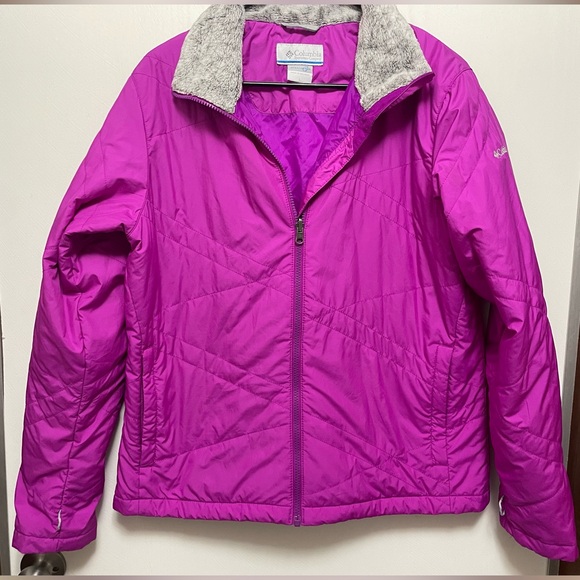 Columbia Winter Jacket with Cozy Fleece Collar - Women's Large - Picture 1 of 5
